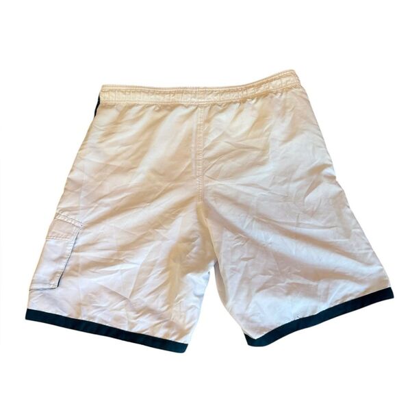 Nike White Swim Trunks Swim Shorts Men’s Size Small Mesh Lining And Pockets - Picture 2 of 10